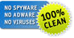 100% Clean - No Adware, No Spyware, No Virus!